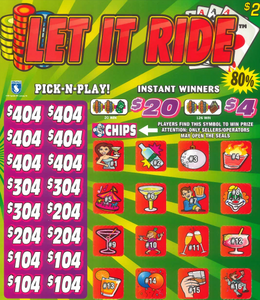 $2 LET IT RIDE Window Game  7352P  80.3% Payout