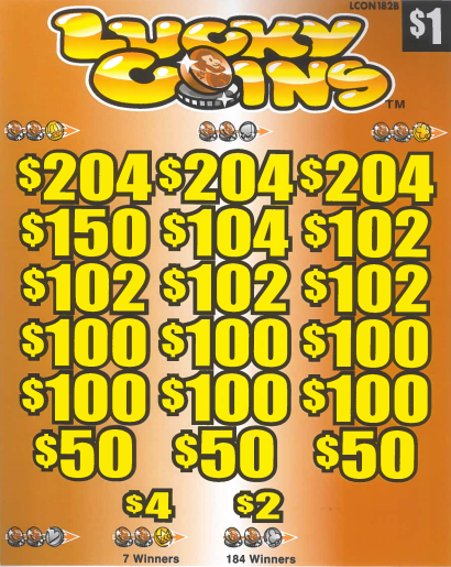 Lucky Coins  LCON182B  76.39% Payout