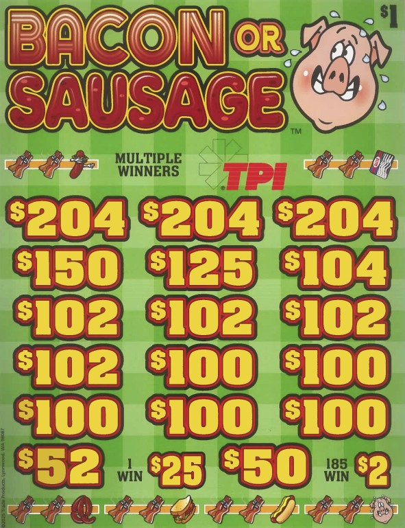 Bacon or Sausage   7536S  75.7% Payout