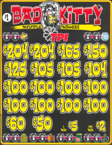 $1 Bad Kitty  7037Q  79% Payout
