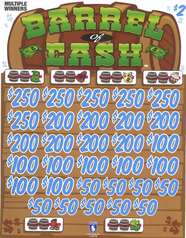Barrel Of Cash 7373R  78.8% Payout