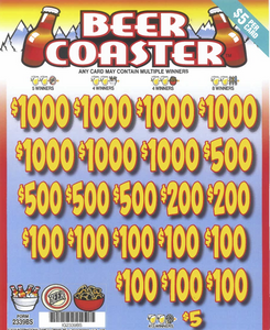 Beer Coaster 2339BS  77% Payout