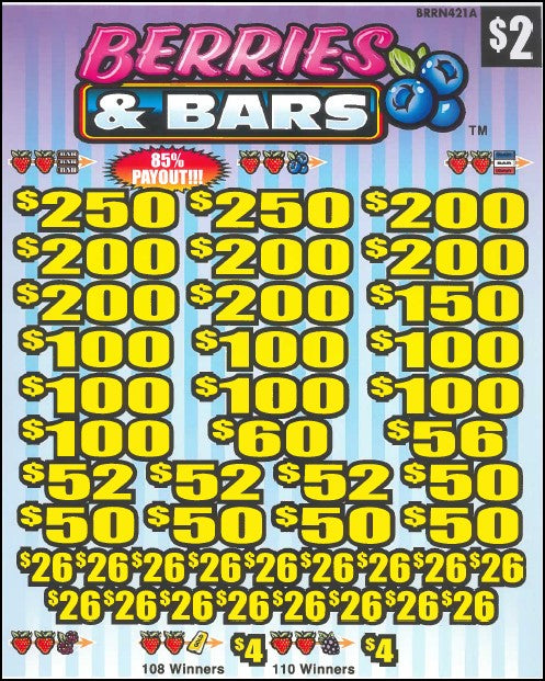 Berries & Bars  BRRN421A  85% Payout
