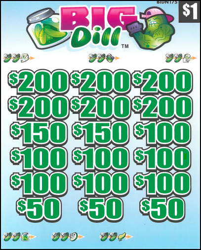 Big Dill  BIDN175  74.18% Payout