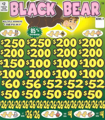 Black Bear  7829S 85% Payout