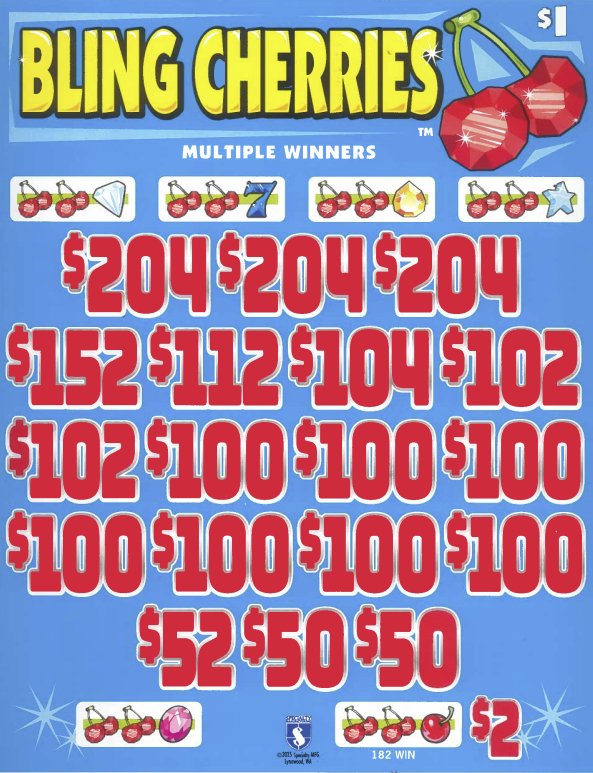 $2 Bling Cherries     7863Q    75.95% Payout