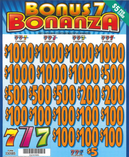 Bonus 7 Bonanza   2305BS  77% Payout