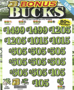 Bonus Bucks  2361DH  80% Payout