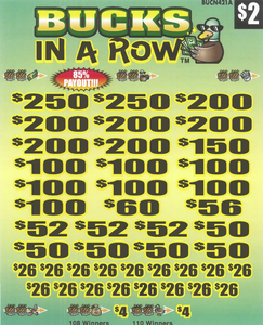 Bucks In A Row  BUCN421A  85% Payout