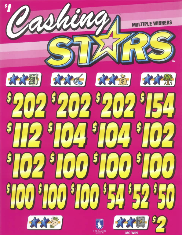 Cashing Stars   7764R   75.95% Payout