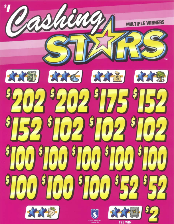 Cashing Stars  7763R  79.33% Payout