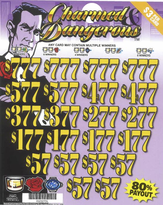 Charmed & Dangerous  2327DL  80% Payout