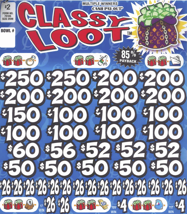 Classy Loot   7018S  85% Payout