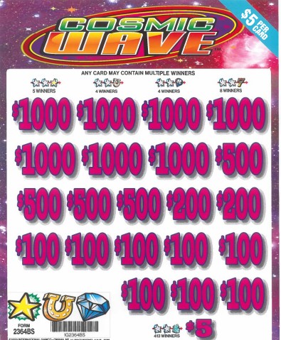 Cosmic Wave  2364BS  77% Payout