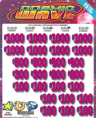 Cosmic Wave 2364DQ  74% Payout