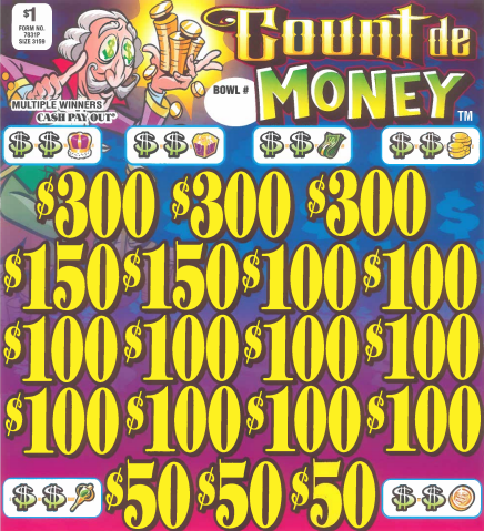 Count de Money   7831P  74% Payout
