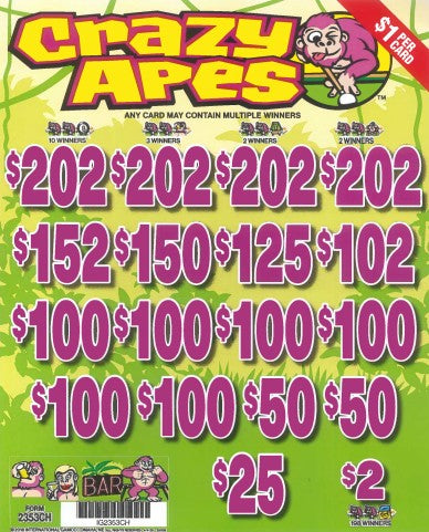 Crazy Apes  2353CH  78.38% Payout