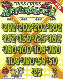Criss Cross Applesauce 2345CH  78.38% Payout