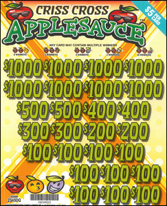 $5 Criss Cross Applesauce  2345DQ  74% Payout