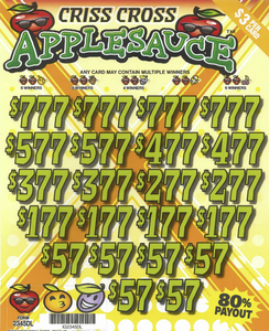 Criss Cross Applesauce  2345DL  80% Payout