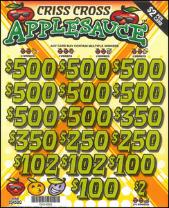$2 Criss Cross Applesauce   2345BQ  77.5% Payout