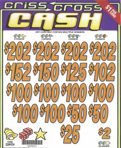 Criss Cross Cash   2281CH  78.38% Payout