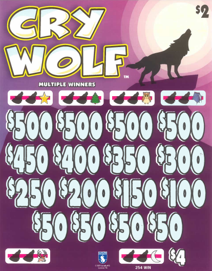 Cry Wolf   7336L  75% Payout