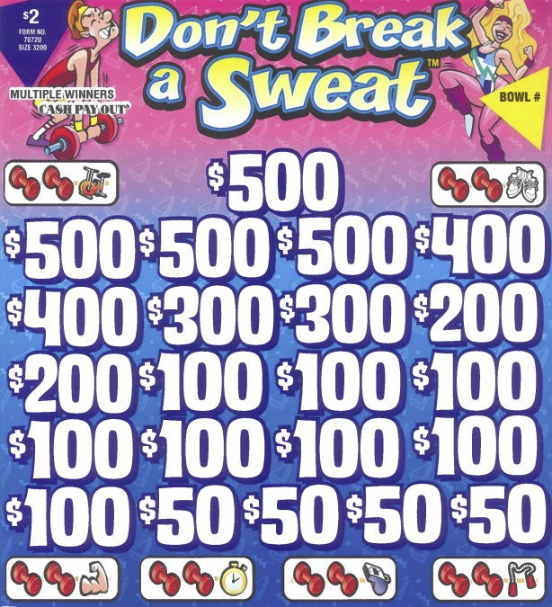 Don't Break A Sweat  7072U 75% Payout