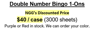 Double Number Bingo Paper