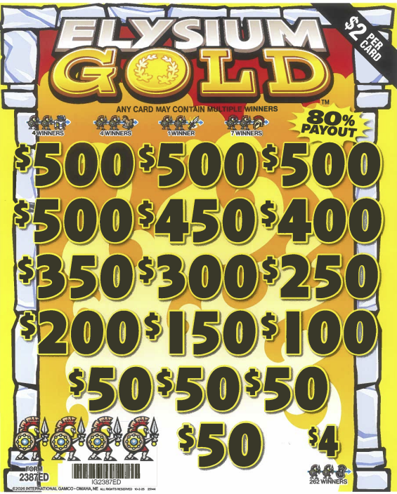 $2 With 4 Top $500 Prizes – NG Gaming Minnesota