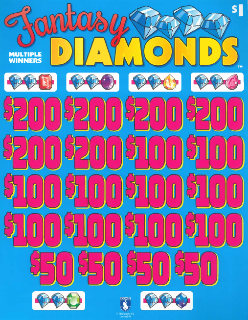 $1 Fantasy Diamonds  7359R   75.9% Payout