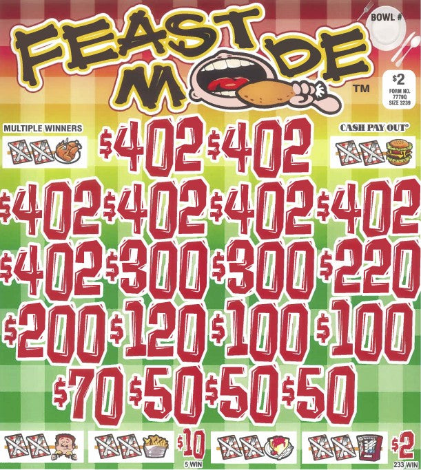 Feast Mode  7779Q 75.5% Payout