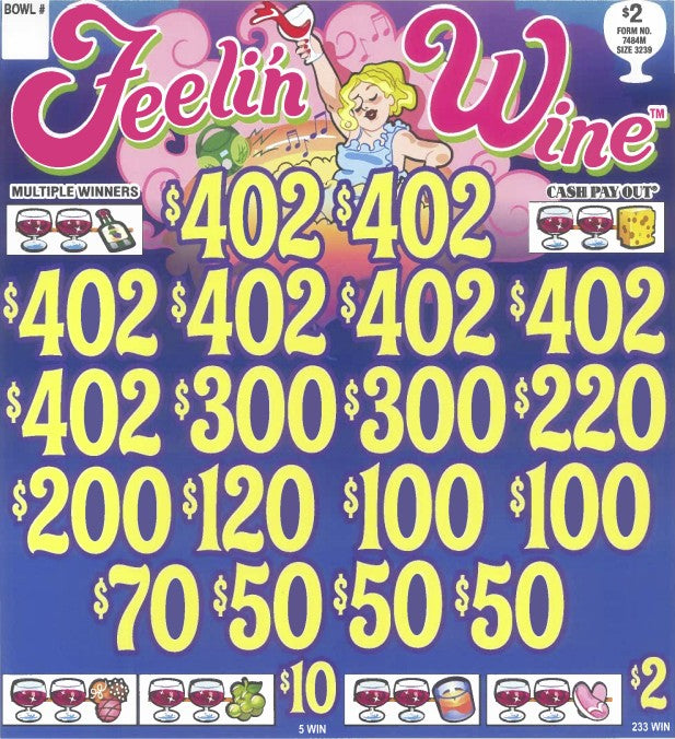 Feelin' Wine  7484M 75.5% Payout