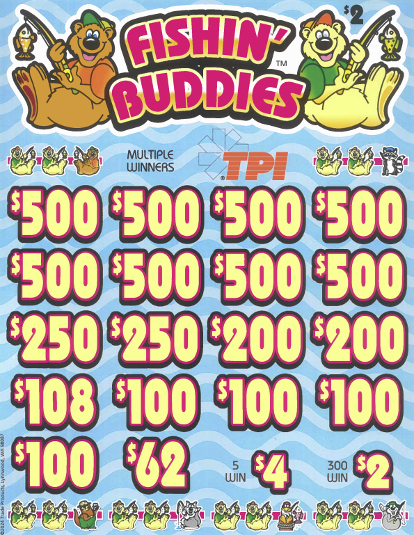 $2 Fishing Buddies  7764P   76% Payout