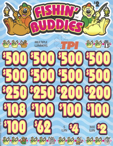 $2 Fishing Buddies  7764P   76% Payout