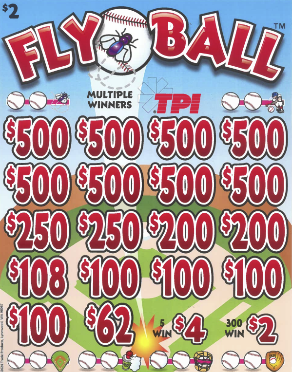 $2 Fly Ball 7742P   76% Payout