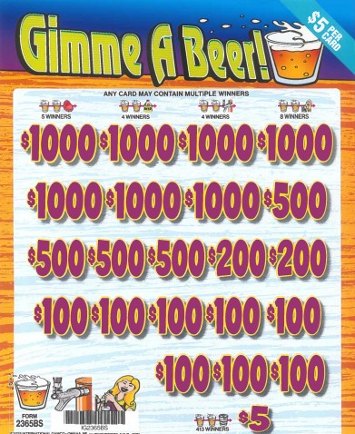 Gimme A Beer  2365BS  77% Payout