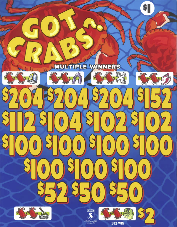 Got Crabs?   7219Q    75.95% Payout