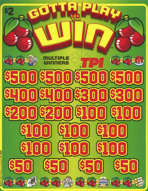 Gotta Play To Win  7603P  75% Payout
