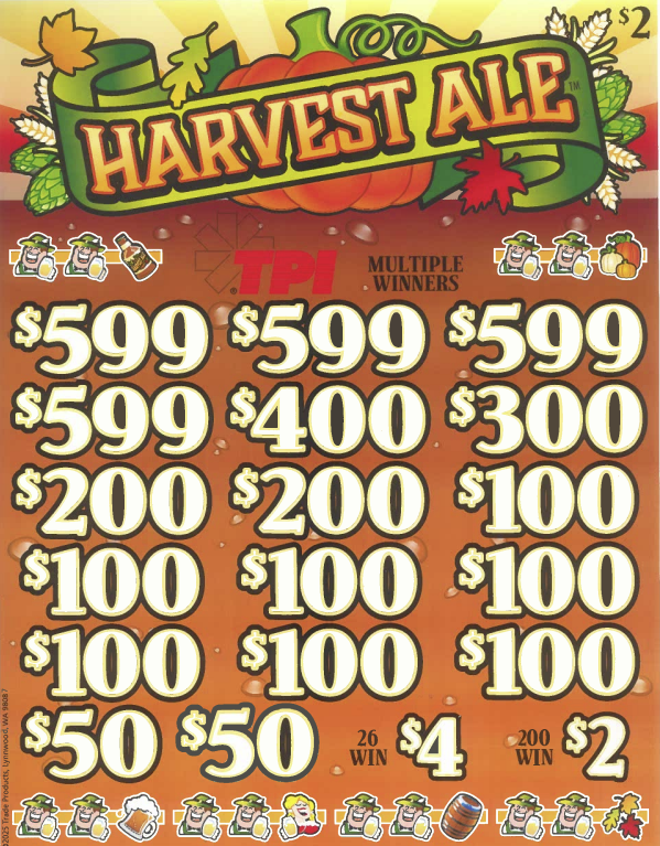 Harvest Ale  7879R  75% Payout