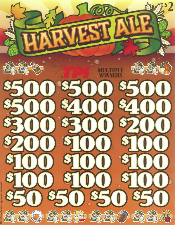 Harvest Ale  7877R 75% Payout