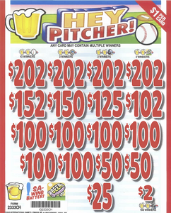 Hey Pitcher  2333CH  78.38% Payout,  3136 Cards