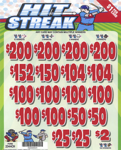 Hit Streak  2344CH  78.38% Payout