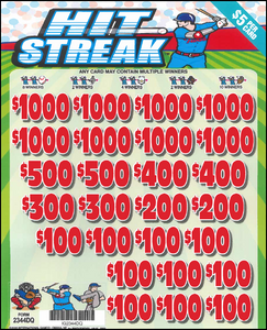 $5 Hit Streak  2344DQ  74% Payout