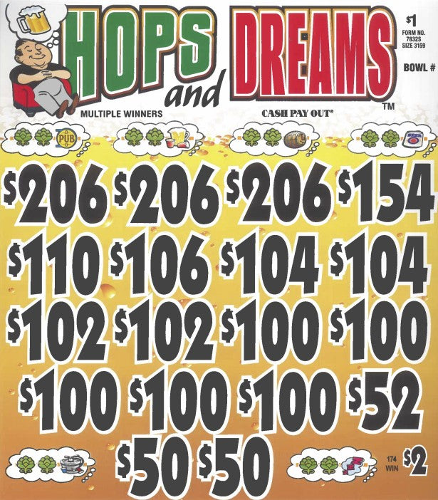 Hops and Dreams  7832S 75.97% Payout