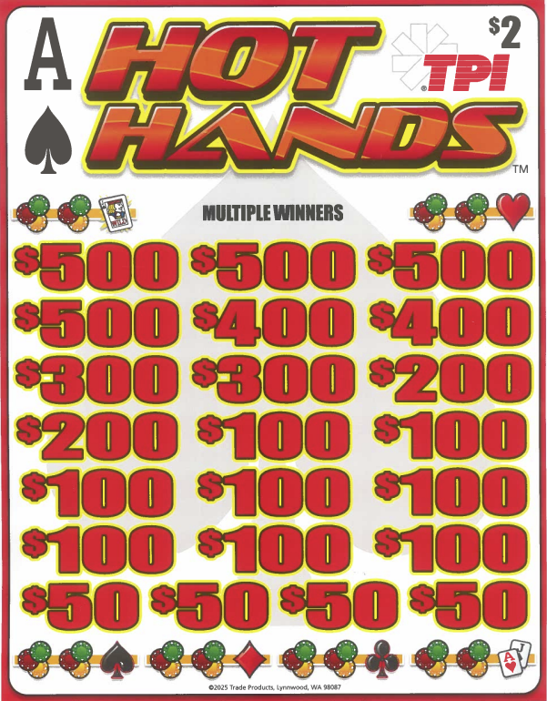 Hot Hands  7403Q  75% Payout