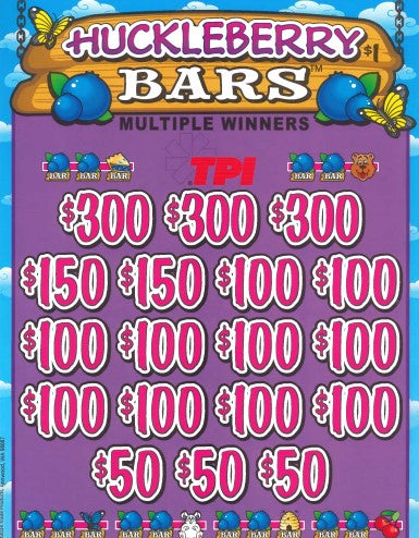 Huckleberry Bars   7656K  74% Payout