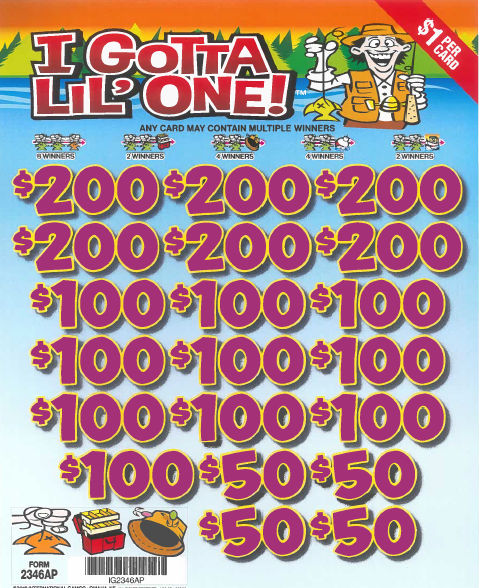 $1  I Gotta Lil' One  2346AP 75.35% Payout