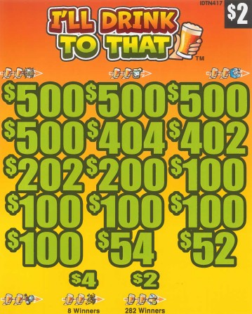 I'll Drink To That  IDTN417    74.7% Payout