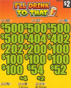 I'll Drink To That  IDTN417    74.7% Payout